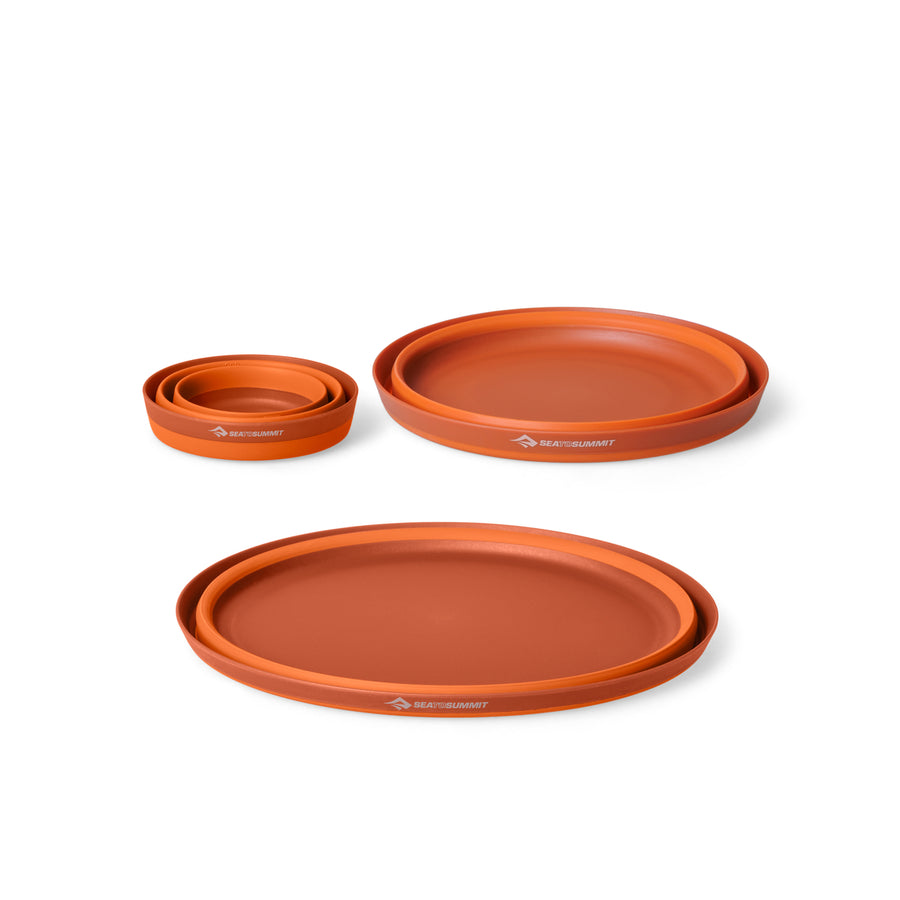 Burnt Orange || XLite Collapsible Plate, Bowl & Mug Set