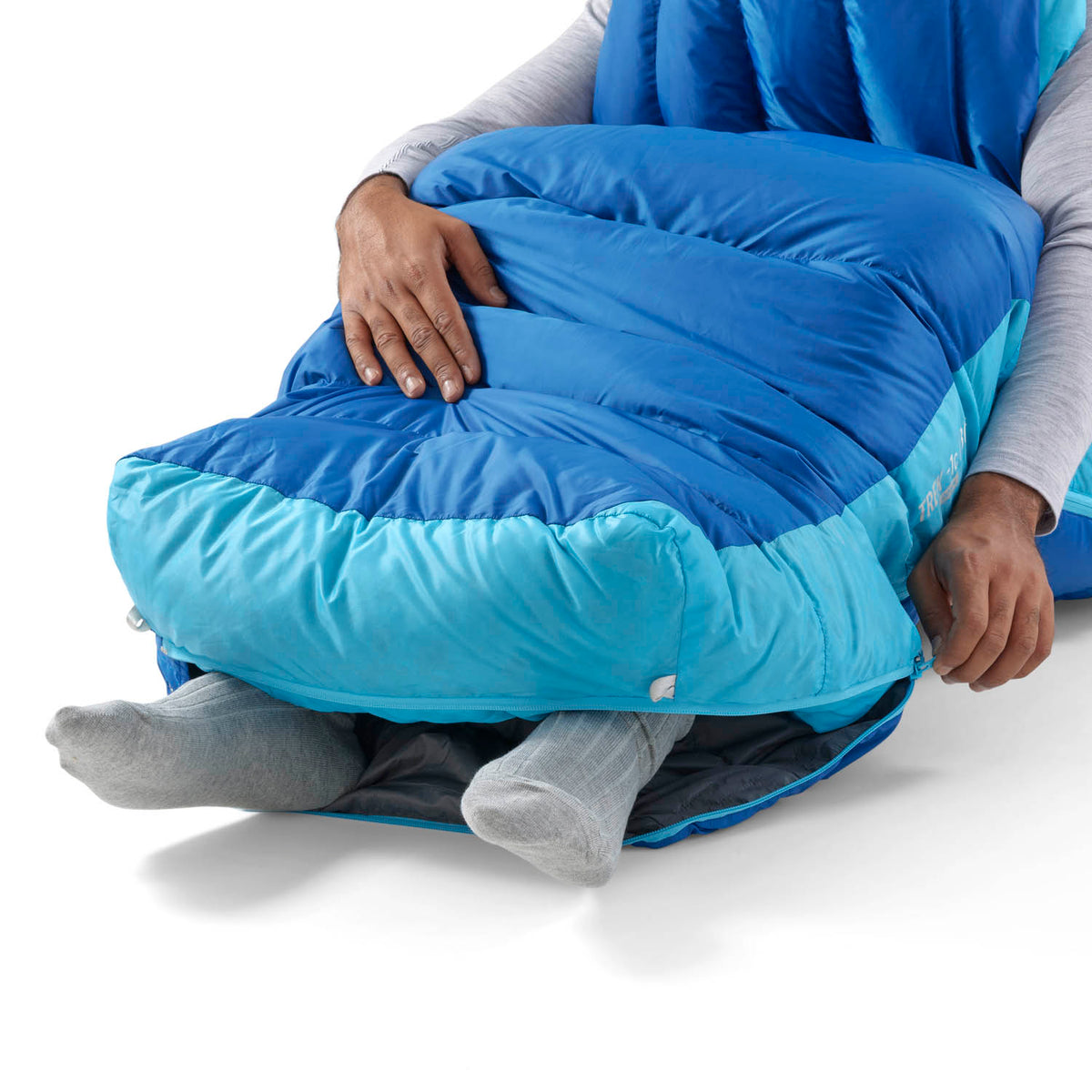 Free Flow zips: open to cool your feet